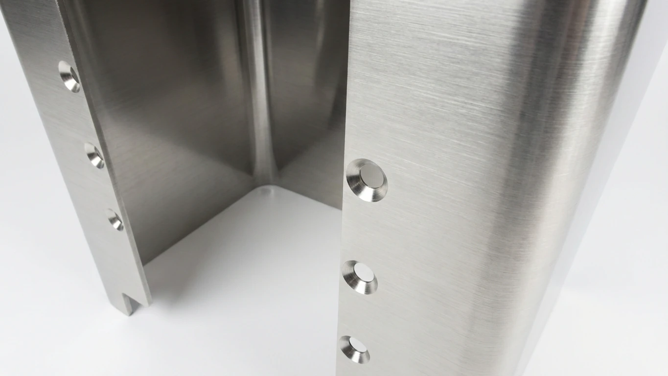 CNC countersink in 5052 aluminum sheet metal