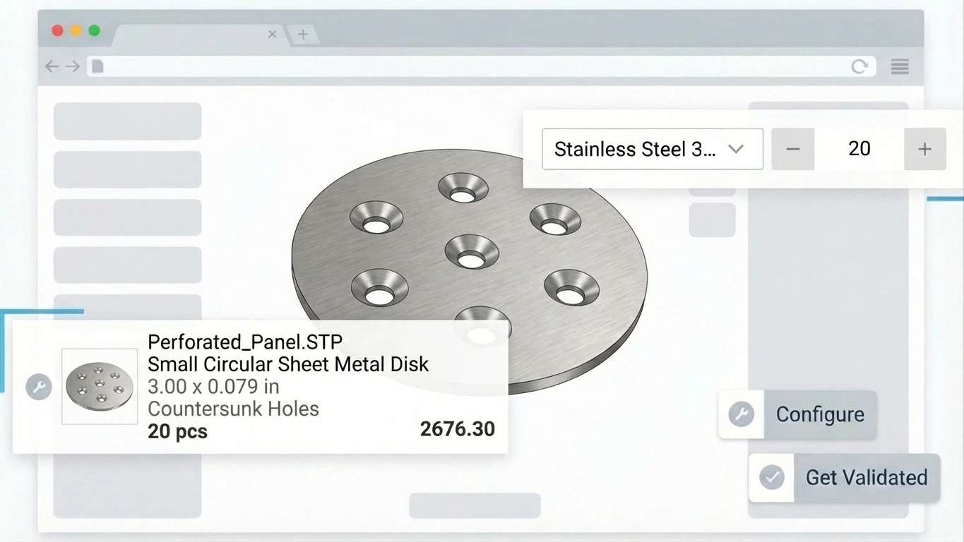 Specifying countersinks in CAD