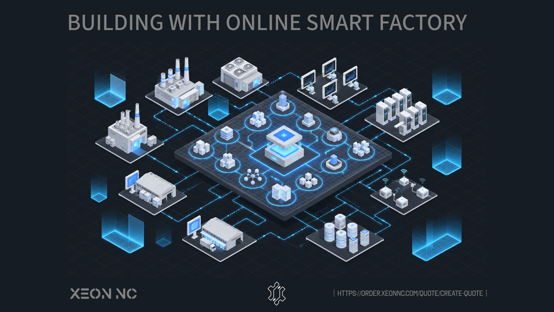 Digital manufacturing interface connected to a working factory