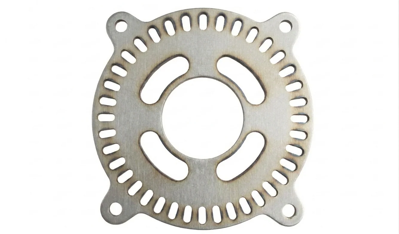 Underside before deburring