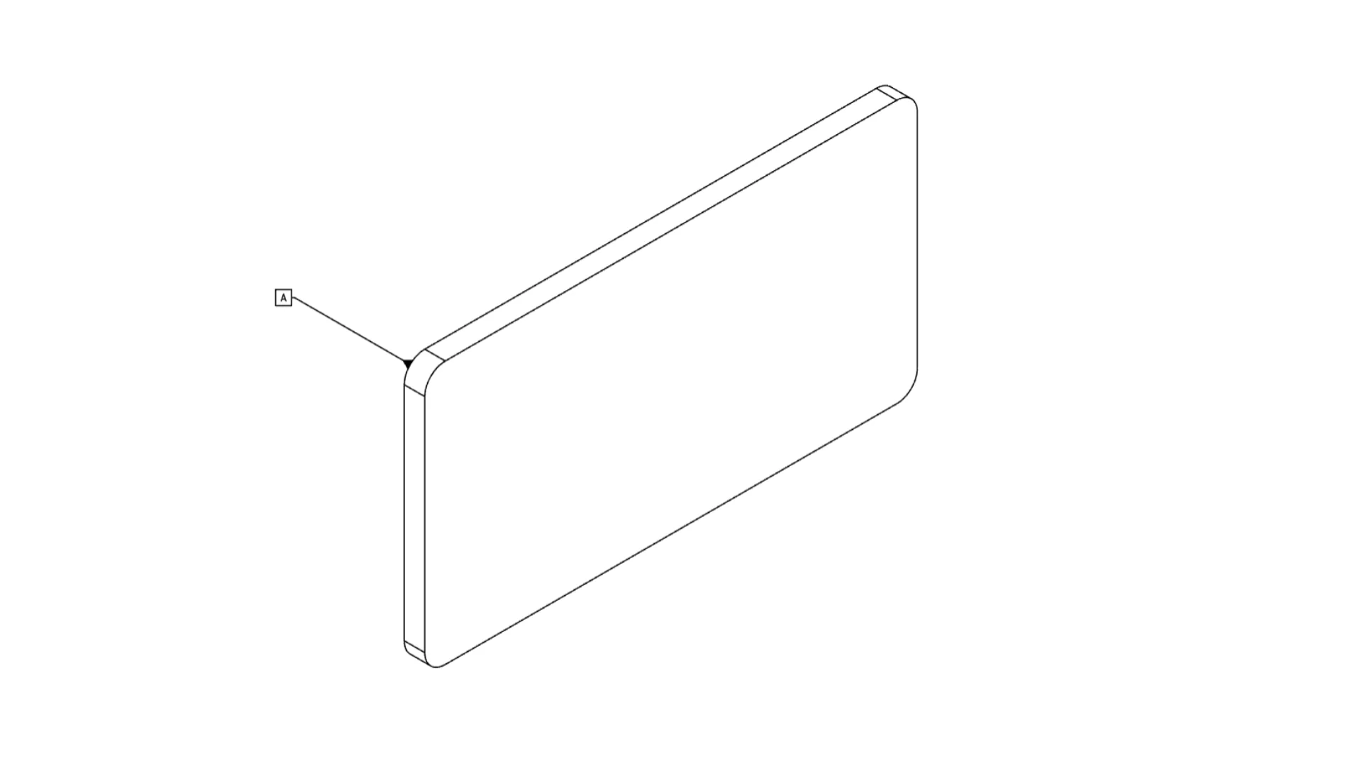 Flat sheet part showing Part A❌ with sharp 90° re-entrant corner and Part B✅ with proper radius relief at the same corner