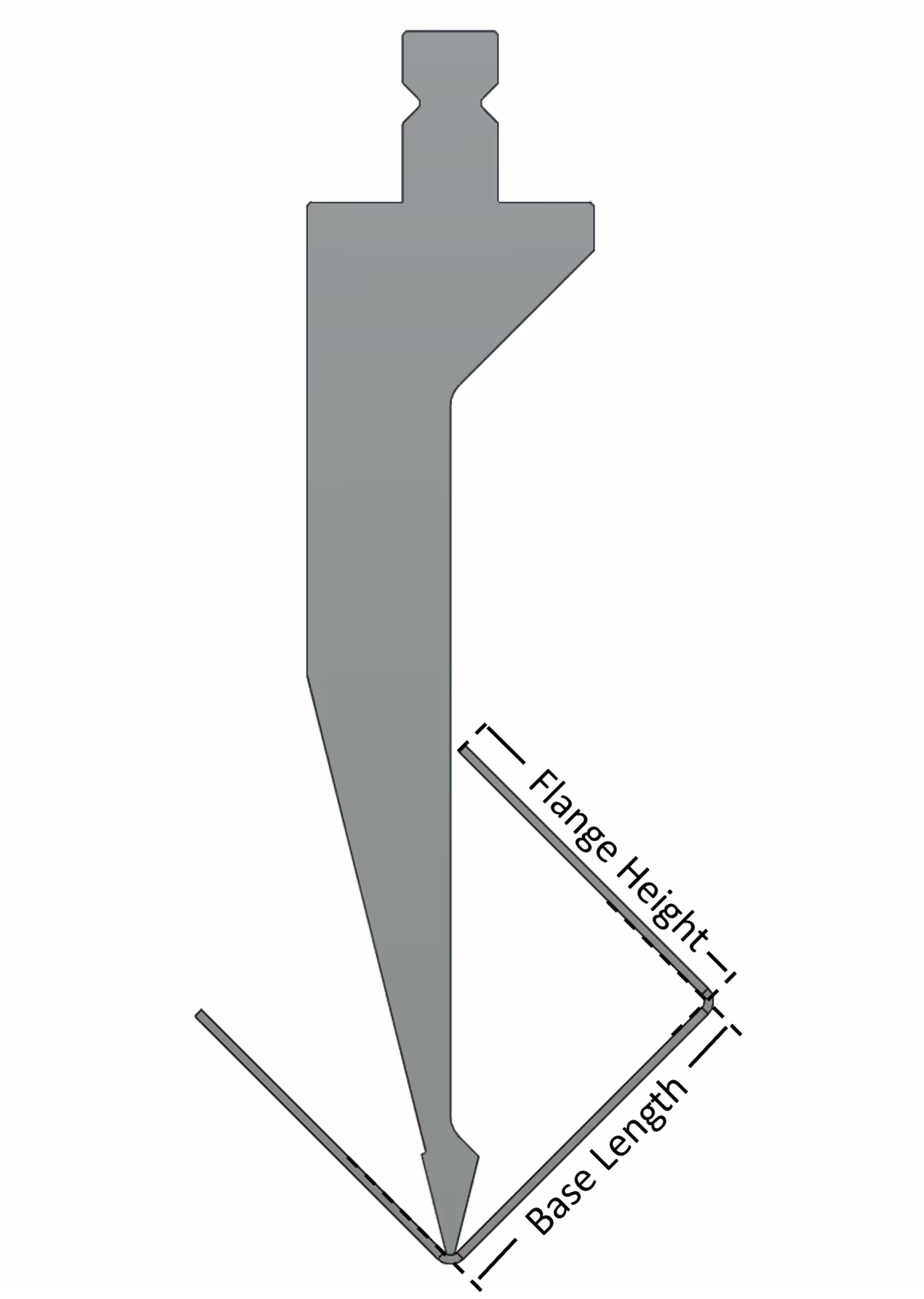 Acute flange height tooling reference